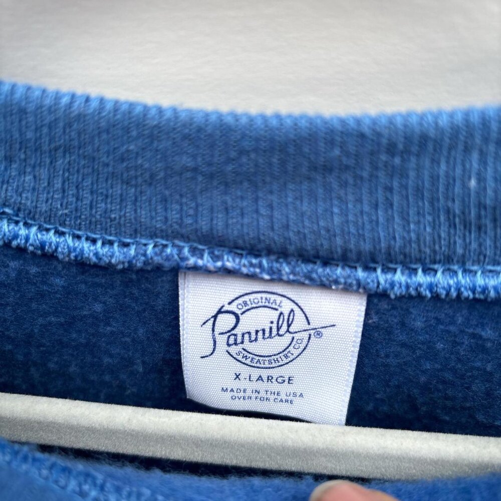 1980's Pannill Crew Neck Sweatshirt Mens XL Blue … - image 3
